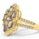 18K Yellow Gold Over Sterling Silver Oval Tanzanite and White Zircon
Ring 1.61ctw