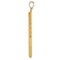 14k Yellow Gold Polished Stripe Design Latin Cross Pendant