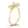 Rachel Zoe CZ Dainty Bow Ring in 14K Gold Over Sterling Silver