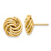 14k Yellow Gold Polished 11.4mm Love Knot Stud Earrings