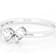 Symbolic Lab-Grown Diamond Three-Stone Ring In Sterling Silver