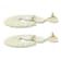White Iridescent Filigree Drop Floral Earring