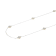 White Cubic Zirconia Platineve® Station Necklace 0.36ctw