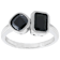 Black Spinel Toi et Moi Ring In Rhodium Over Brass 2.22ctw