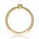 Pave CZ Eternal Knot Band Ring In 14K Gold Over Brass