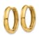 14k Yellow Gold 9/16" Round Hinged Hoop Earrings