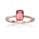Rectangular Cushion Pink Tourmaline 14K Rose Gold Over Sterling Silver
Solitaire Ring, 0.85ct
