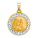 14K Two-tone Gold Satin Lady of Sorrows Pendant