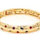 Multi-Color Crystal Bangle Bracelet In Gold Tone