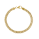 Curb Link Bracelet Set Of Three In 18K Gold Over Bronze