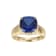 Lab Blue Sapphire And Cubic Zirconia 18k Yellow Gold Over Silver
September Birthstone Ring 4.45ctw