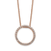 14K Rose Gold Lab Grown Diamond VS/SI GH, Circle Necklace