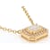 Diamond Simulant Emerald Cut And White Zircon Necklace In 18K Gold Over
Sterling Silver 1.58ctw