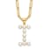 Gold Tone Sterling Silver 3-5.5mm Freshwater Cultured Pearl LETTER I
18-inch Necklace