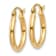 14k Yellow Gold Polished 9/16" Tube Hoop Earrings