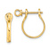 14k Yellow Gold 3D Shackle Link Dangle Earrings