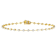Lab-Grown Diamond Tennis Bracelet In 14K Gold Over Sterling Silver 1.00ctw