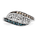 Sterling Silver 0.33ctw White, Champagne and Blue Diamond Antiqued Ring