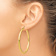 14k Yellow Gold 1 15/16" Polished Tube Hoop Earrings