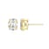 Oval Moissanite 14k Yellow Gold Over Silver Stud Earrings 4.20ctw DEW