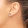 Rhodium Over 14K White Gold Lab Grown Diamond SI1/SI2, G H I, Floral
Post Earrings