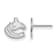 Rhodium Over Sterling Silver NHL Vancouver Canucks LogoArt Extra Small
Post Earrings