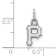 Rhodium Over Sterling Silver MLB Pittsburgh Pirates LogoArt Pendant