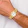 Mens Charles Hubert IP-plated Off-white Dial Watch