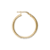 Sterling Silver and 18K Yellow Gold Over Sterling Silver Diamond Cut
Two-tone 1" Hoop Earrings