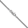 Rhodium Over Sterling Silver Polished 2.0mm Box 16 Inch Chain