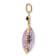 14K Yellow Gold Pink Amethyst Pendant