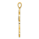 14K Yellow Gold 1/10ct. Diamond Cross Pendant