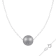 10mm Gray Cultured Freshwater Pearl Sterling Silver Necklace