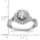 Rhodium Over 14K White Gold Eternal Promise Lab Grown Diamond Halo
Complete Ring 1.008ctw