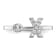 Rhodium Over 14K White Gold Lab Grown Diamond VS/SI GH, Initial X
Adjustable Ring