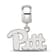 Sterling Silver Rhodium-plated LogoArt University of Pittsburgh Small
Dangle Bead
