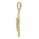 14K Yellow and White Gold Crucifix Pendant