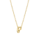 CZ Initial P Tennis Necklace And Pendant Set In 14K Gold Over Brass 4.05ctw