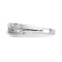 Rhodium Over 14K White Gold Lab Grown Diamond Men's Band