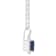 6x4mm Emerald Cut Sapphire 1/8 ctw Diamond Rhodium Over Sterling Silver
Halo Pendant with Chain