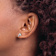 Rhodium Over 14k White Gold Children's Small Dolphin Stud Earrings