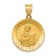 14K Yellow Gold Polished/Satin St. Cecilia Hollow Medal Pendant