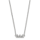 Rhodium Over Sterling Silver LogoArt Delta Delta Delta Extra Small
Pendant Necklace