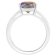12x8mm Pear Shape Mystic Topaz Rhodium Over Sterling Silver Ring