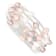 6-7mm Multicolored Baroque Freshwater Cultured Pearl and Glass Beaded
Wrap Bracelet