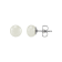 White Freshwater Pearl Necklace, Bracelet with Round Stud Earrings
Sterling Silver Jewelry Set