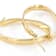Medium Ribbon Hoop Earrings In 14K Gold