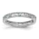 Sterling Silver Stackable Expressions Aquamarine Ring 0.13ctw