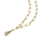Charm Necklace In 14K Gold Over Brass