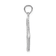 Rhodium Over 14k White Gold Polished and Textured Running Shoe with
Wings Pendant